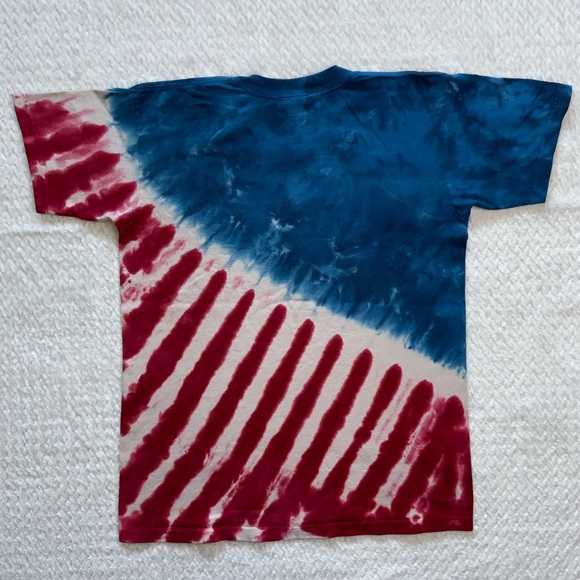 Liquid blue Vintage youth stars & stripes tie dye shirt - Picture 5 of 8